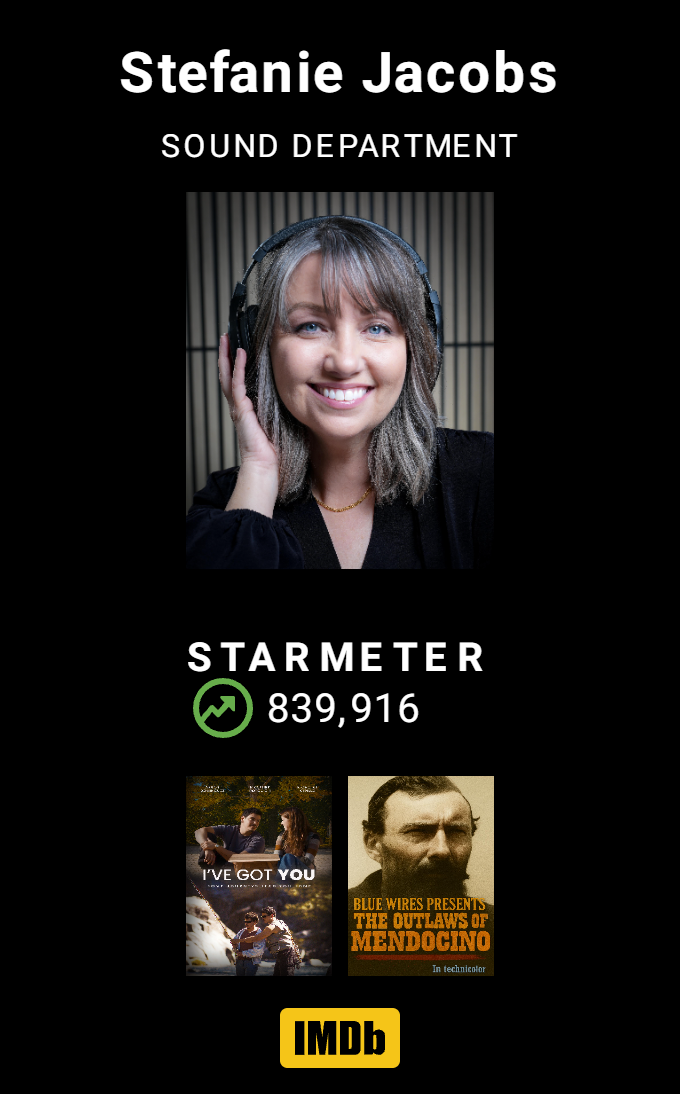 Production sound mixer Stefanie Jacobs for film production.