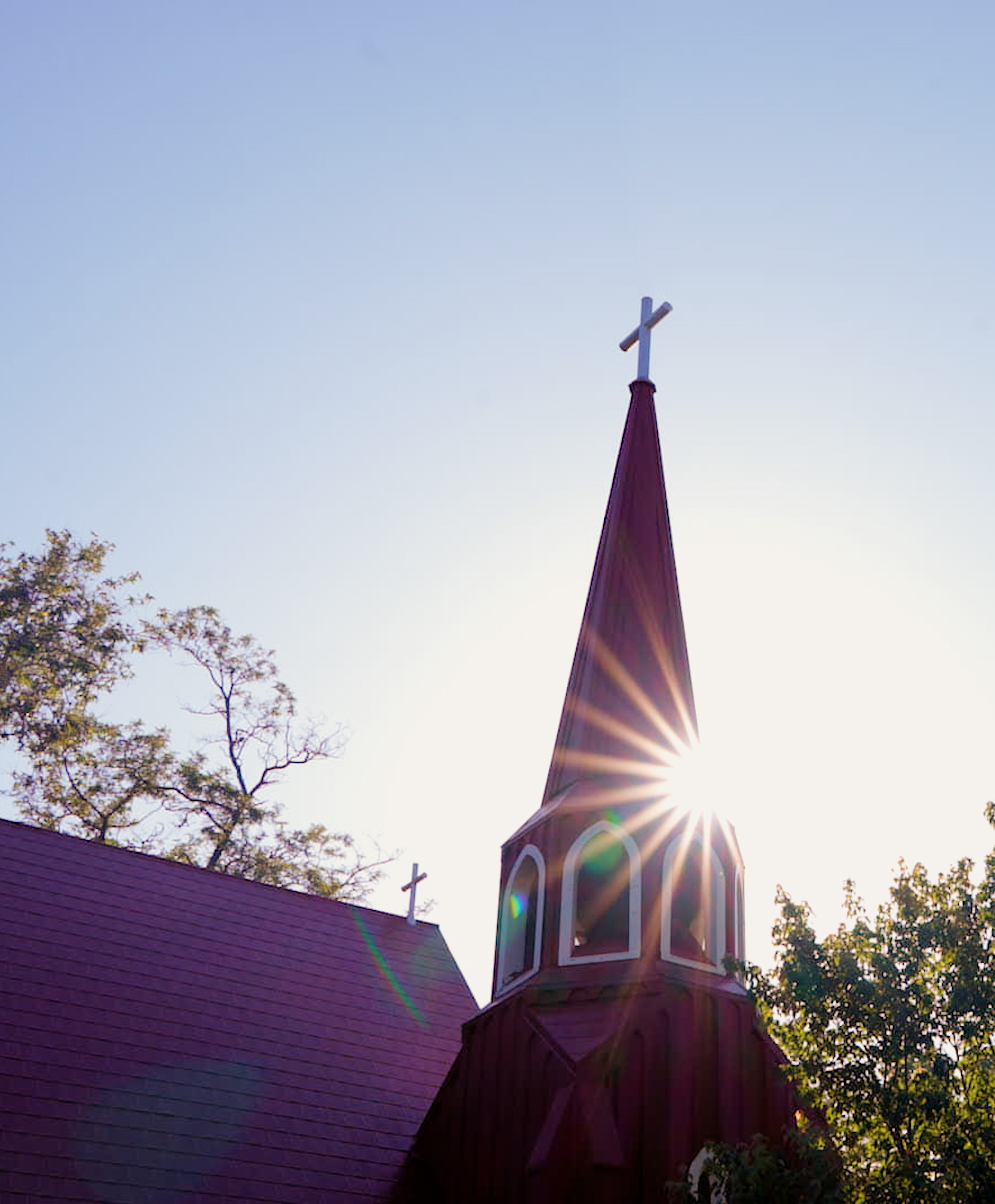 Red Church - Sonora CA landmark in Tuolumne County